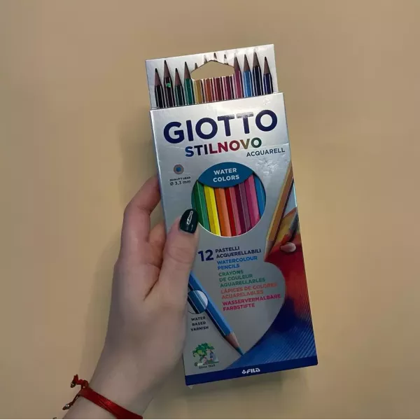 Lápices de colores Giotto x12 Stilnovo Acuarelables 