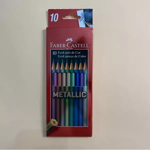 Lápices de colores Faber Castell Metalizados x10