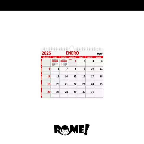 CALENDARIO RO - A6 - APAISADO - ROJO