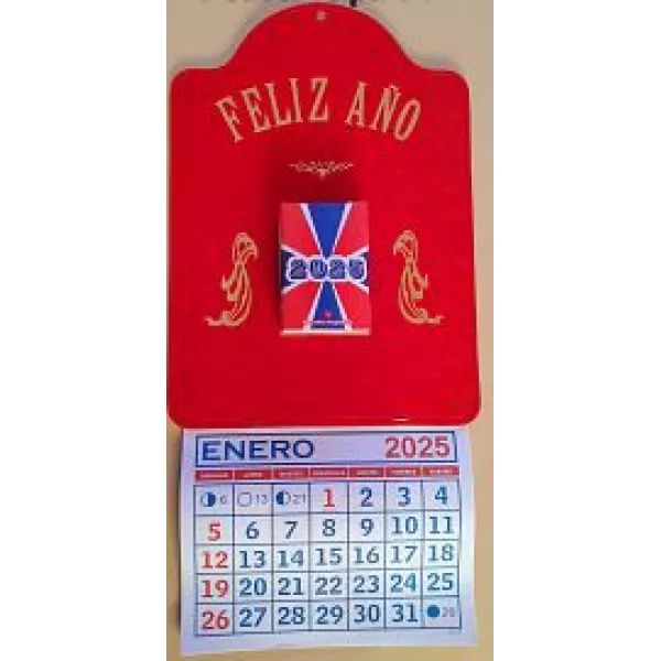 Calendario 2025 con taco felpa nro 4