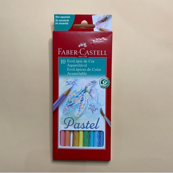 Lápices de colores Faber Castell Pastel Acuarelables x10