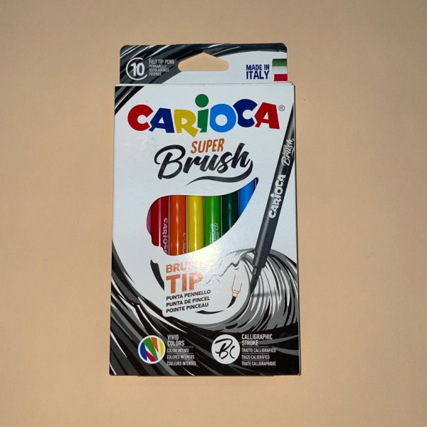 Marcadores Carioca Super Brush x10