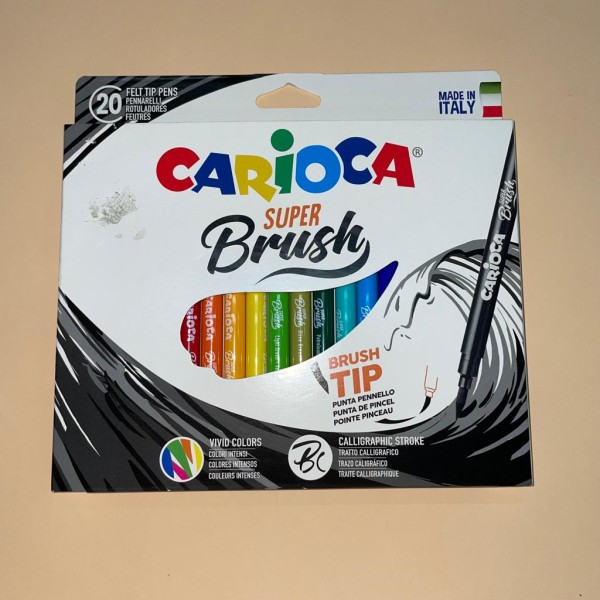 Marcadores Carioca Super Brush x20