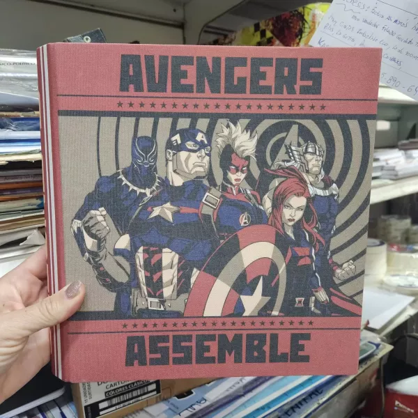 Carpeta Escolar N°3 aro de 40 Big Avengers