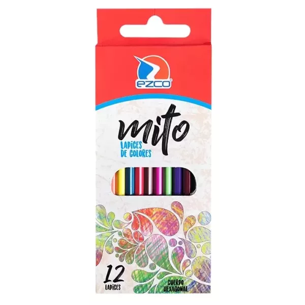 Lápices de colores Ezco mito x 12 largos