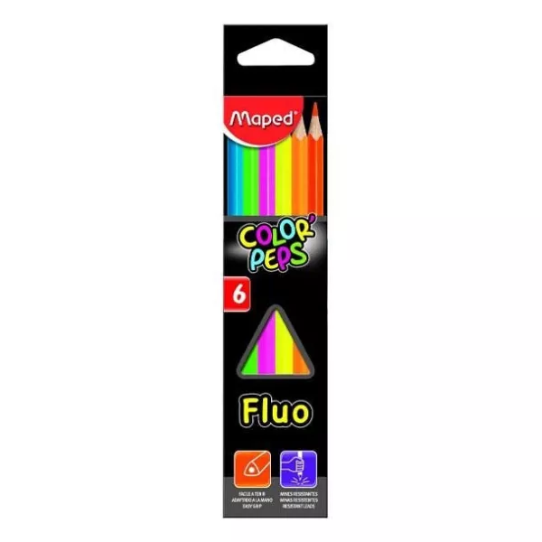 Lapices  de coloresMaped Neón x6