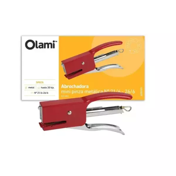 Abrochadora Mini Pinza Olami 24/6 - 26/6