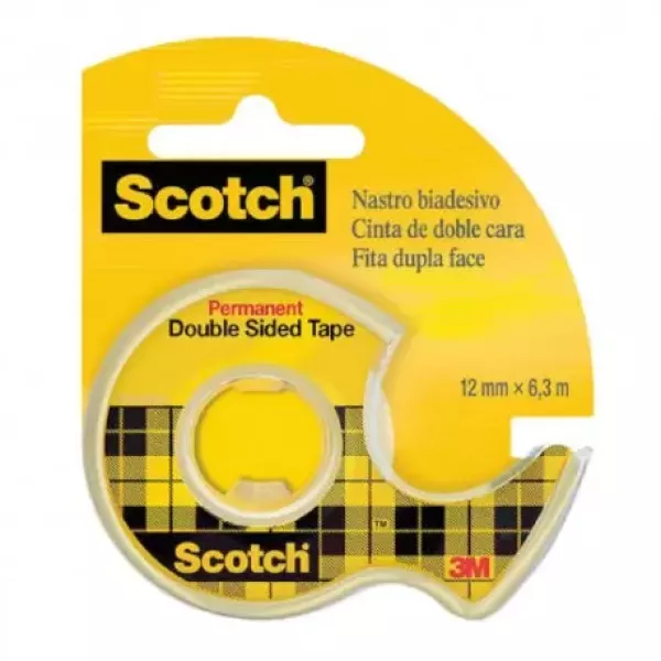 Cinta Adhesiva Bifaz Scotch 12,7mm x 6,35m