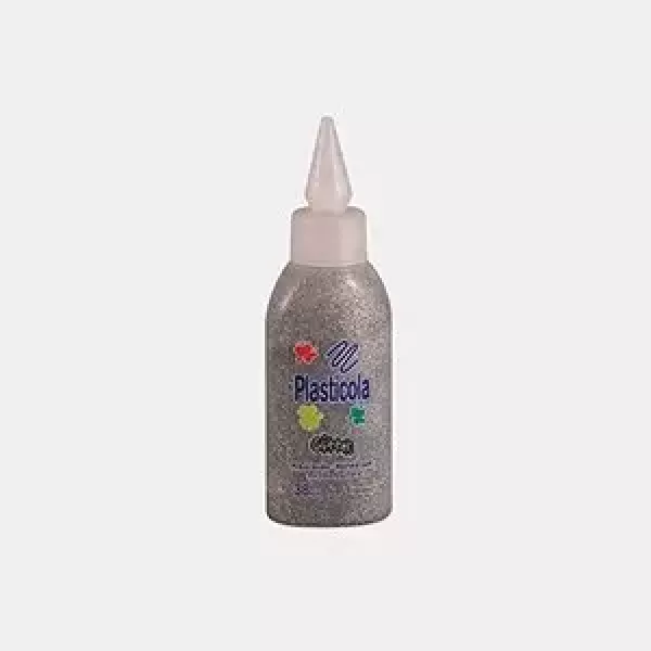 Plasticola Glitter 38g Plateada