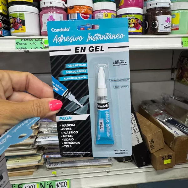 Adhesivo Instantáneo Gel Candela 3g