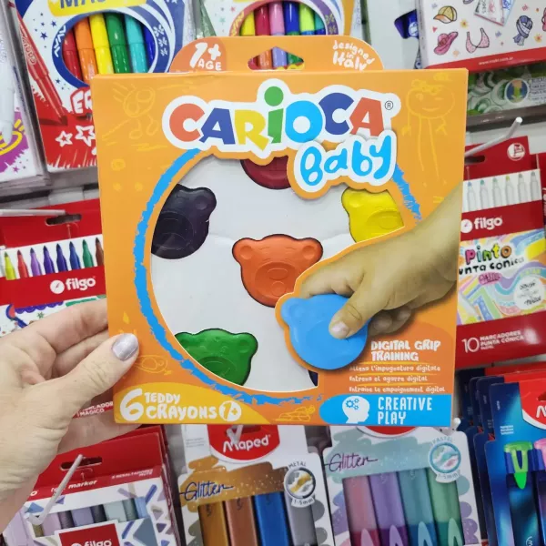 Crayones Carioca Baby Ositos *6