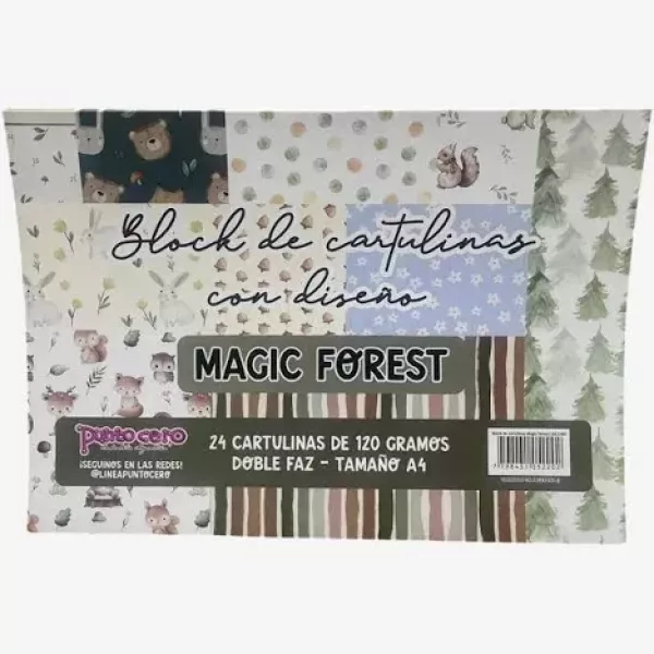 Block de Hojas Punto cero A4 - Magic Forest
