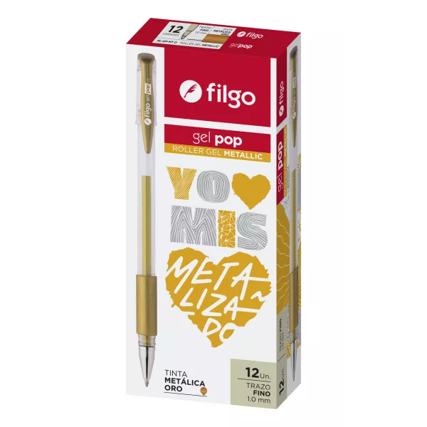 Roller Filgo Gel Pop Metalizada