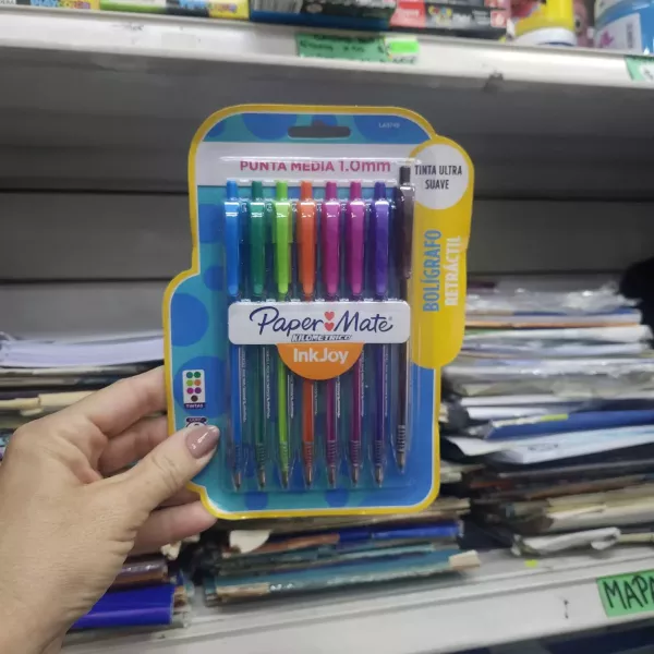 Bolígrafos Paper Mate InkJoy x8 Retractil