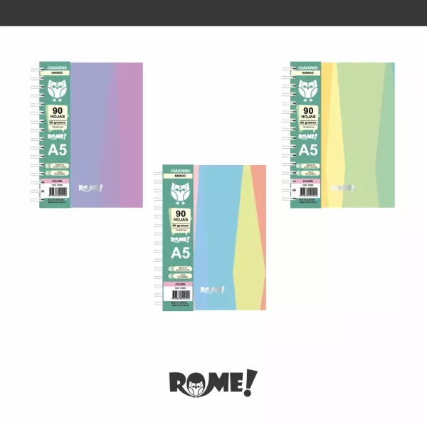 Cuaderno A5 Rome Colors