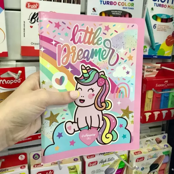 Cuaderno A5 mooving flexible Unicornio x48 hojas