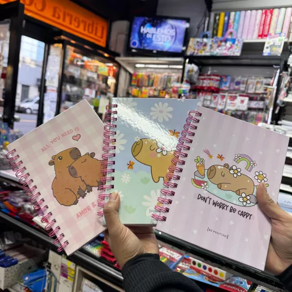 Cuaderno A5 Capibara Be Positive