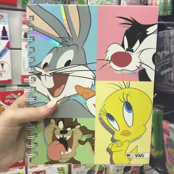 Cuaderno A5 mooving Looney Tunes x80 hojas