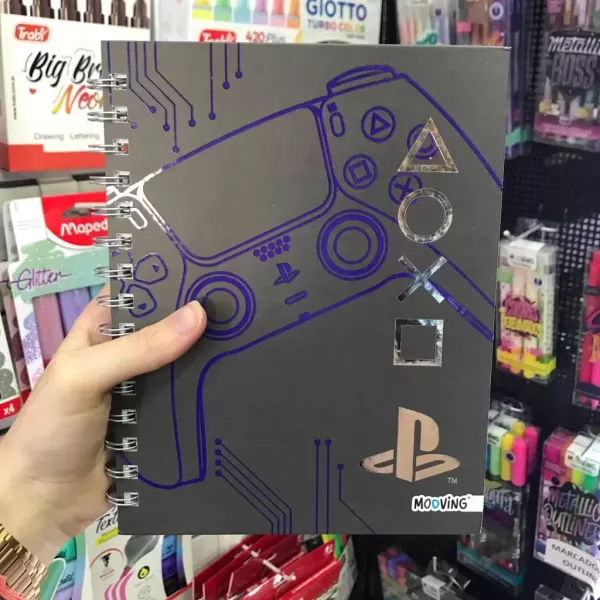 Cuaderno A5 Mooving PlayStation x80 hojas