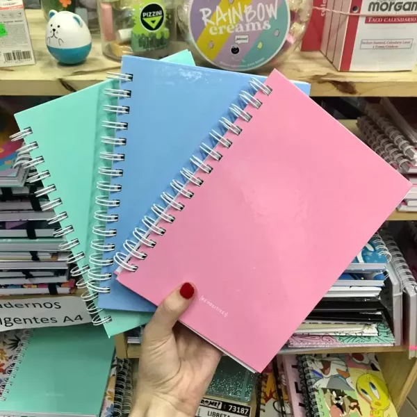 Cuaderno A5 Be Positive Pastel