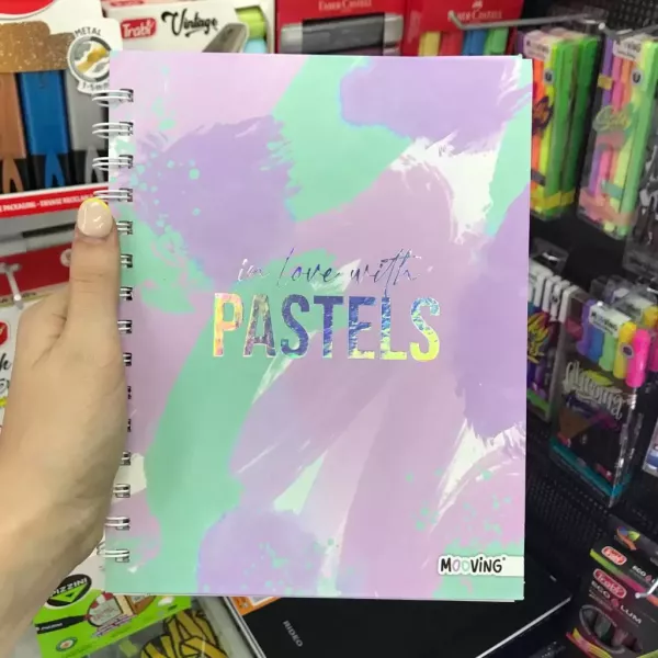 Cuaderno A5 mooving Pastel x80 hojas