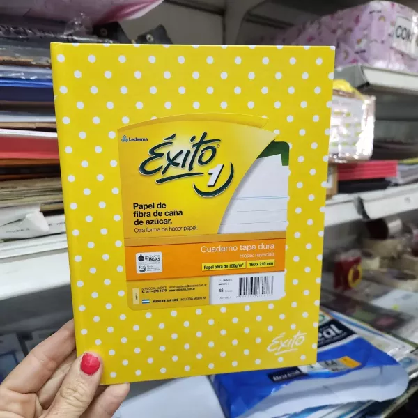 Cuaderno N°3/ABC Éxito Tapa dura Lunares x48