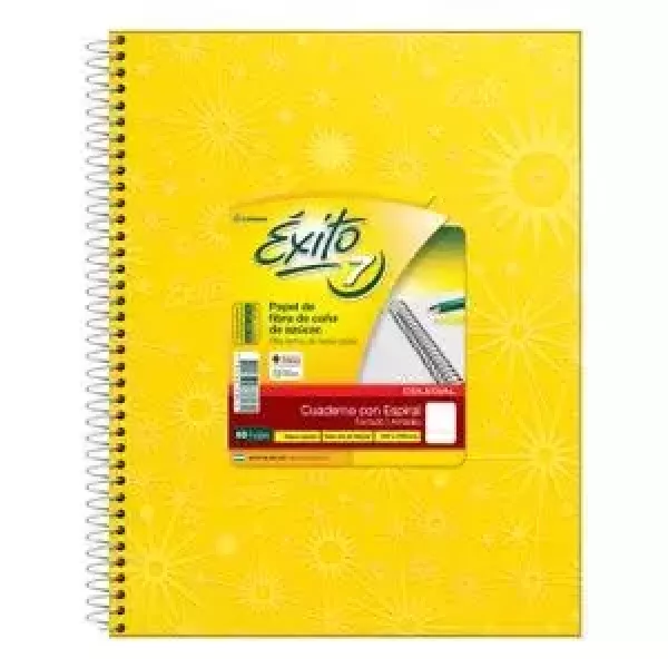 Cuaderno N°7/ABC Éxito Tapa dura x60 hojas Amarillo