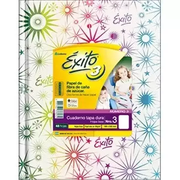 Cuaderno N°3/ABC Éxito Tapa dura x48 hojas