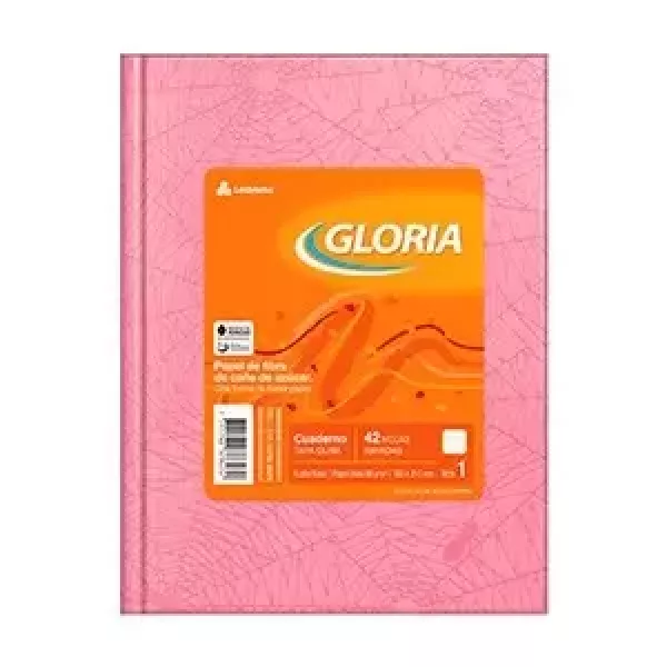 Cuaderno Escolar Gloria Tapa dura x42 hojas Rosa