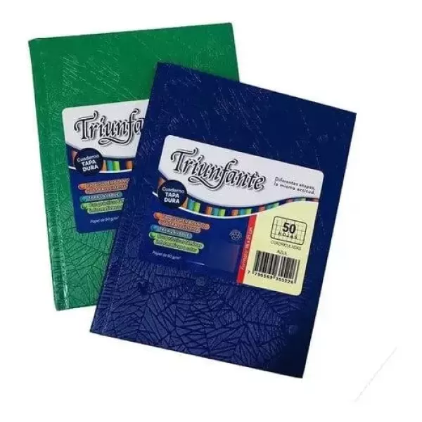 Cuaderno N°3/ABC/123 Triunfante Tapa dura x48 hojas Verde