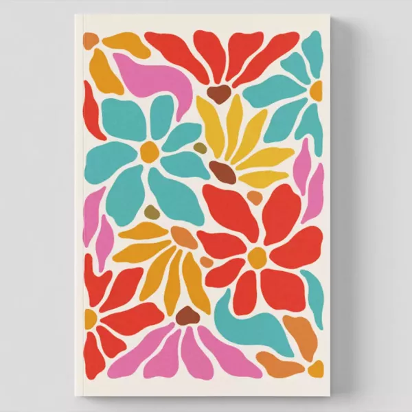 Cuaderno A5 Hojas Lisas - Verano Colorido