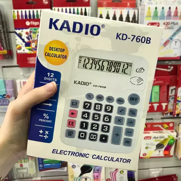 Calculadora de escritorio Kadio 12 dígitos