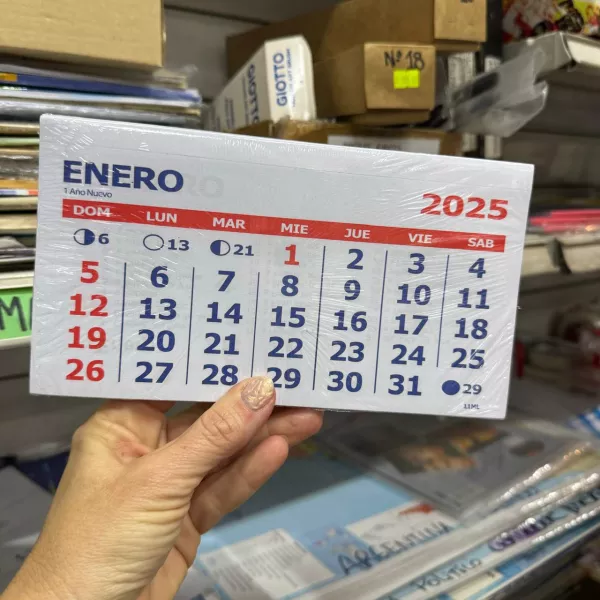 CALENDARIO MENSUAL 2025 12X21 (11ML)