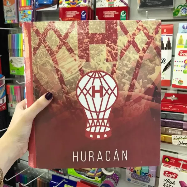 Carpeta Escolar N°3 aro de 40 Huracán