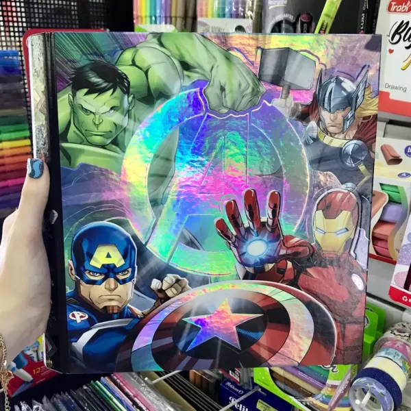 Carpeta Escolar N°3 aro de 40 Big Pocket Avengers