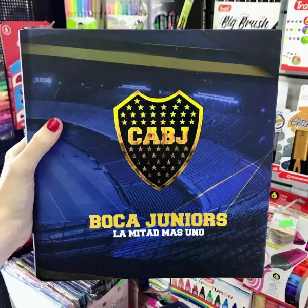 Carpeta Escolar N°3 aro de 40 Boca Juniors