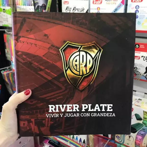 Carpeta Escolar N°3 aro de 40 River Plate