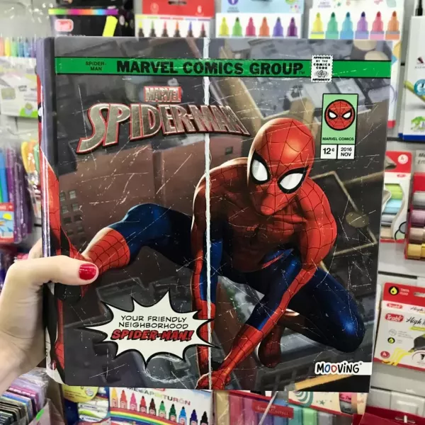 Carpeta Escolar N°3 aro de 40 Mooving Spiderman