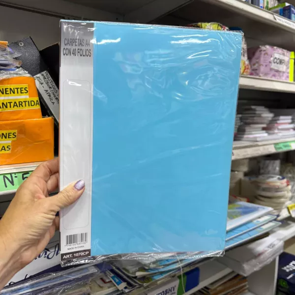 Carpeta con Folios A4 Avios 40 folios