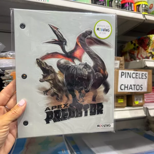 Carpeta Nro 3 dos tapas Mooving Jurassic World 2026