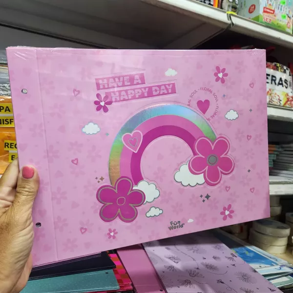 Carpeta 2 tapas Nro 5 FW Happy