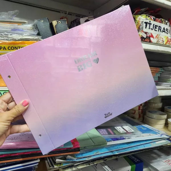 Carpeta 2 tapas Nro 5 FW Pastel