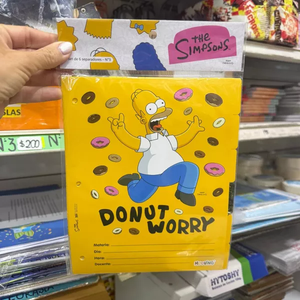 Separadores Mooving Nro 3 Simpsons 2026