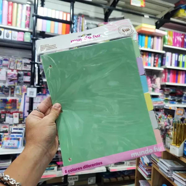 Separador FW N3 con lengüeta pastel polipropileno