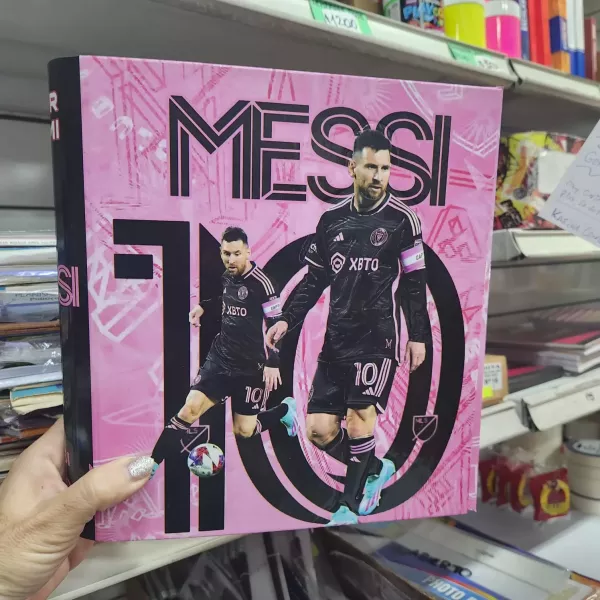 Carpeta Escolar N°3 aro de 40 Messi