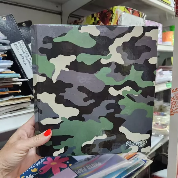 Carpeta Escolar N°3 aro de 40 Punto Cero camuflado