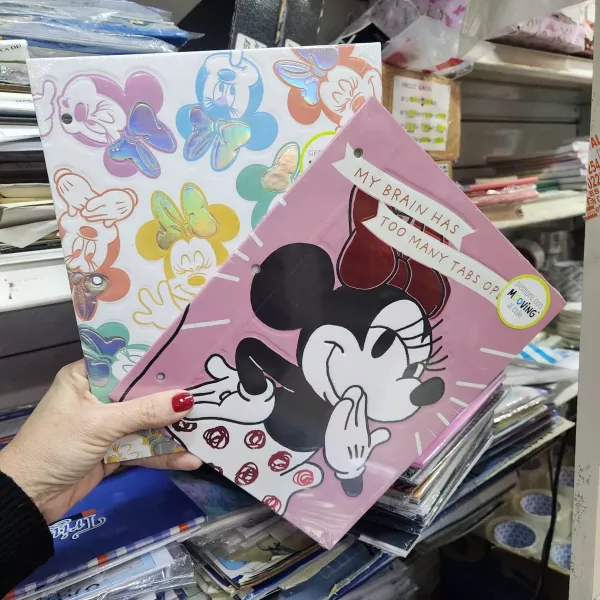 Carpeta Escolar dos tapas N°3 Mooving Minnie Mouse