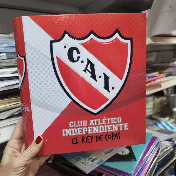 Carpeta Escolar N°3 aro de 40 independiente