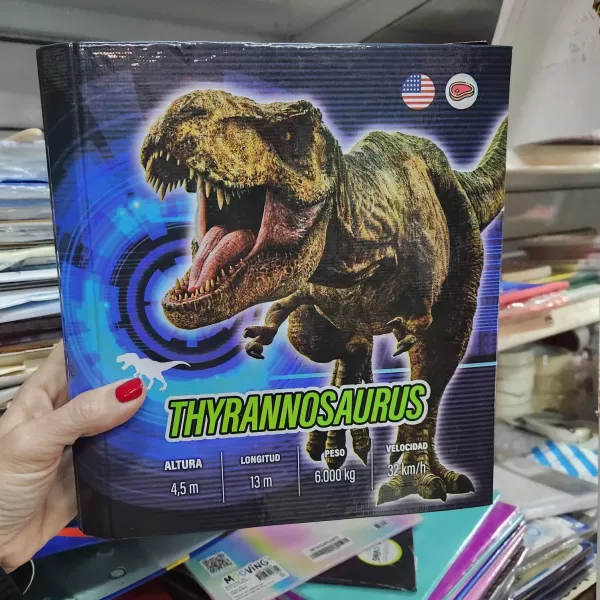 Carpeta Escolar N°3 aro de 40 dino