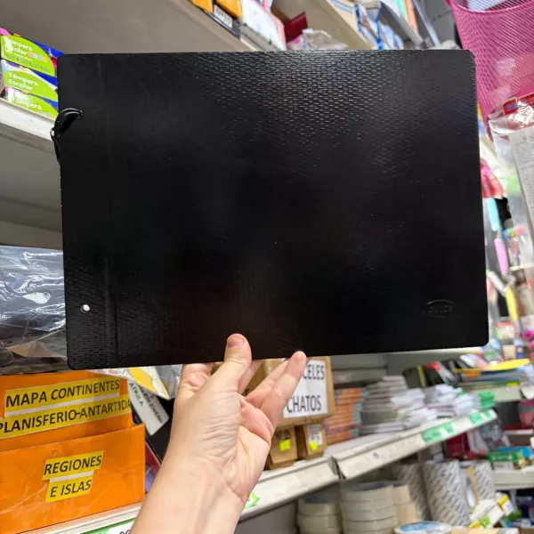 Carpeta Fibra negra nro 5